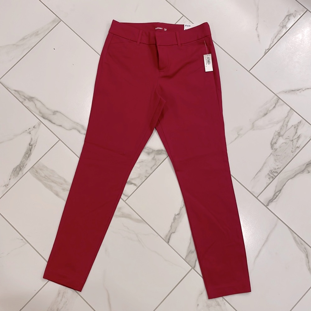 Red Old Navy Pixie Pant Size 2